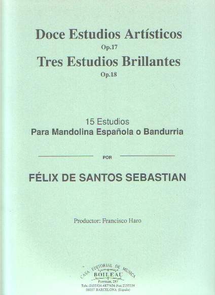 DOCE ESTUDIOS ARTÍSTICOS Op. 17 y TRES ESTUDIOS BRILLANTES Op. 18