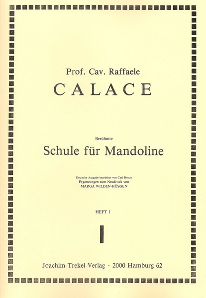 SCHULE FUR MANDOLINE (Vol. I)
