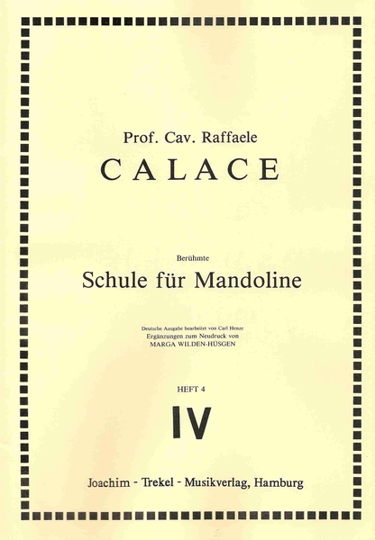 SCHULE FUR MANDOLINE (Vol. IV)
