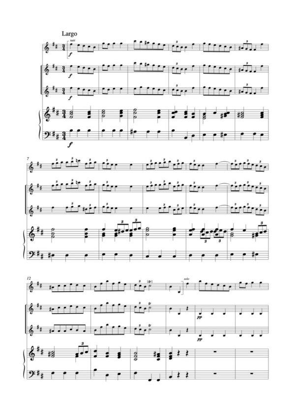 Concerto in D Major for Mandolin, Strings and Continuo [Score]