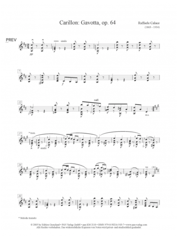 Carillon (Gavota op. 64)