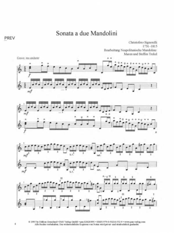 Sonata a due Mandolini