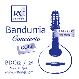 ROYAL CLASSICS BANDURRIA CONCIERTO  GOLD BDC12 COATED