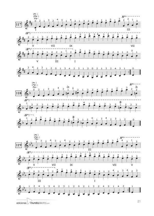 PEQUEÑA GIMNASIA DEL MANDOLINISTA, Op. 121 (VOL. 2º DE 2)